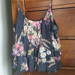 Wet Seal Floral Tank Top